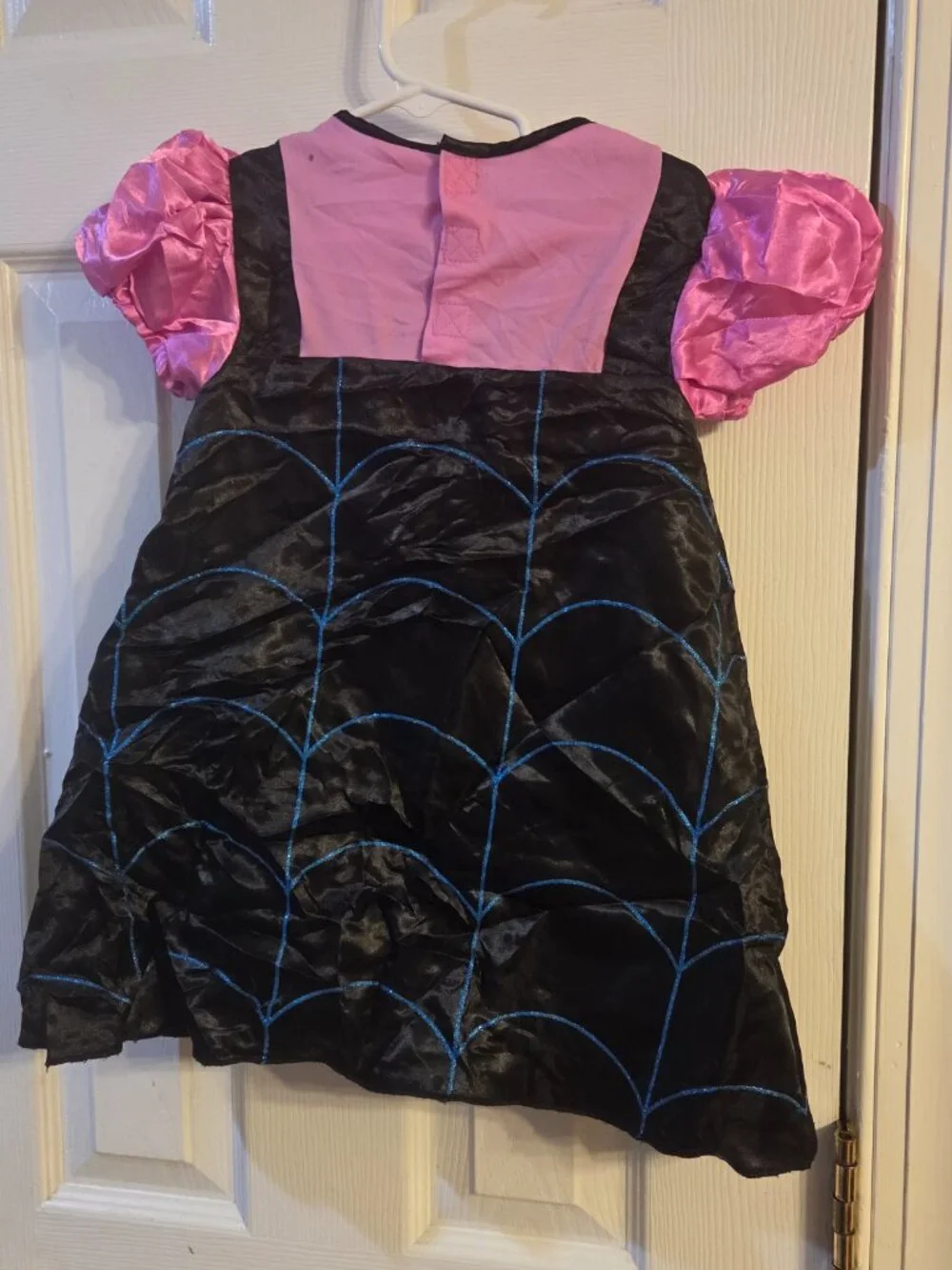 Disney Character Costume Dress Toddler Size 2 Pink and Black Spider Web Design